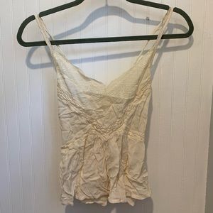 American Eagle lace cream tank top